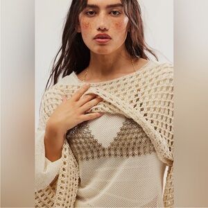 NWT Free People Schools Out Body Chain In Gold